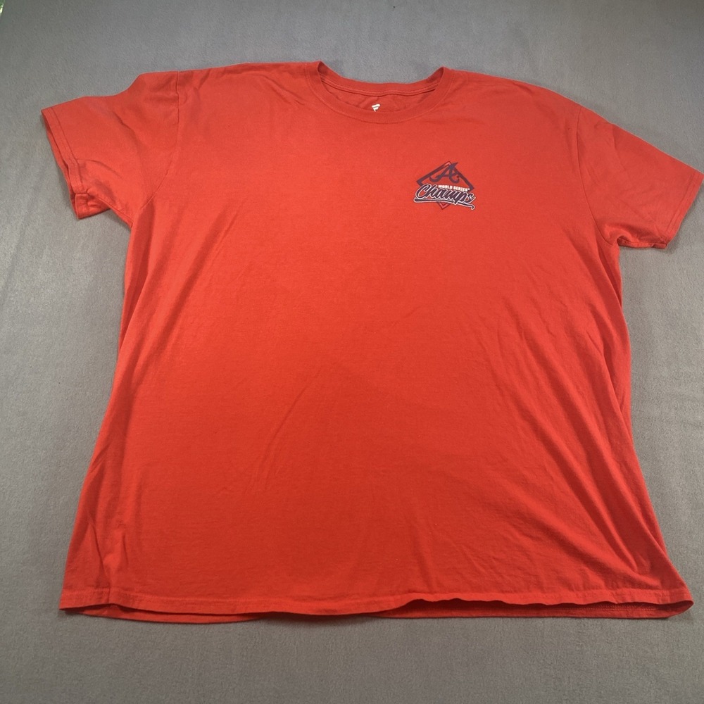 Fanatics Atlanta Braves Championship Shirt 2021 Red Size 3X